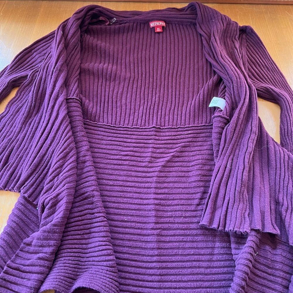 Merona Purple Flowy Cardigan